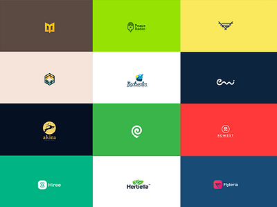 logofolio 2014-15 clean color icon logo minimal typo