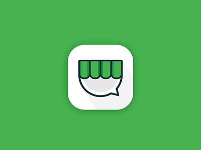 DailyUI #005 - Shopkeeper App icon 005 app chat color icon minimal seller shop shopkeeper
