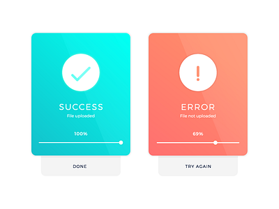 DailyUI #011 - Flash Message app concept dailyui error interface message success ui upload ux web