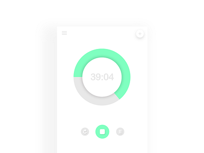 DailyUI #014 - Countdown color countdown daily flat minimal time ui