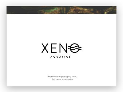 XENO Logo Option aquatics balck branding icon line logo minimal water