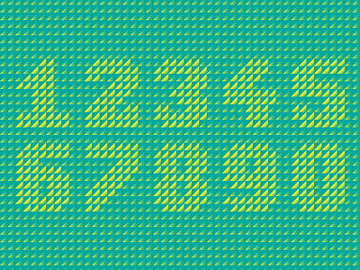 Gradient Numerals