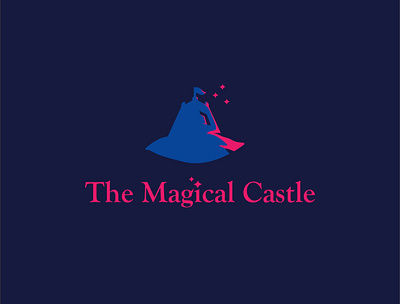 magical castle app branding castle design graphic design icon illustration logo magic typography vector