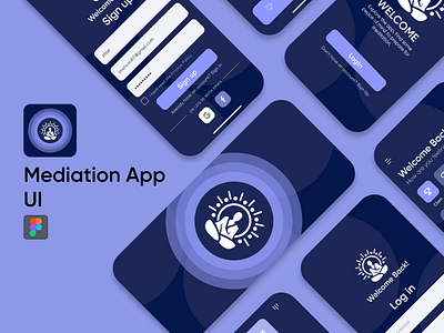 Meditation App UI behance design meditation meditation app ui ui kit uidesign uplabs ux