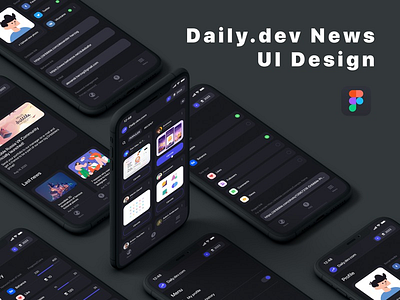 Daily.dev News UI Design news app