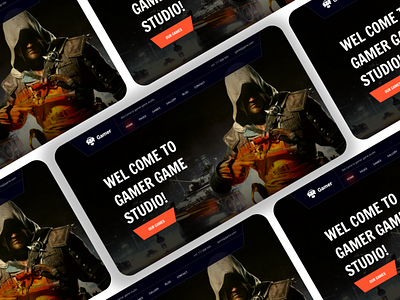 Gaming Creative Landing Page Gamer Studio