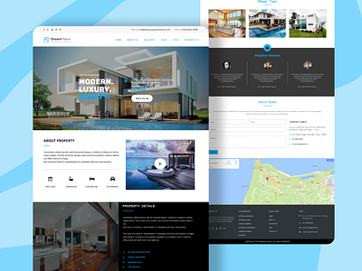 DreamPalace Landing page UI Design