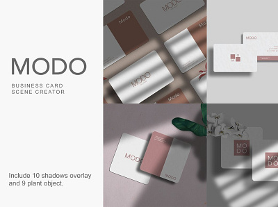 Modo - Business Card Scene Creator a6 branding business card business card design company corporate identity design document elegant flyer flyer template graphic design letter mockup mockups paper photoshop scene creator stationary template