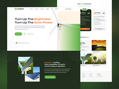 XingBox Solar Panel Manufacturing Company Landing Page Design battery capacity electric electricity landing page nature energy product page renewable energy responsive web solar solar energy solar panel solar power solar system trending trendy ui design visual design web design web designer
