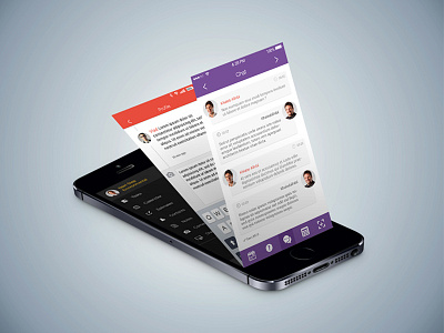 Ui Applications application chat design graphicdesign ios mobile mock up photoshop royalart uiux