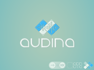 Audina logo design flat illustration illustrator logo vector