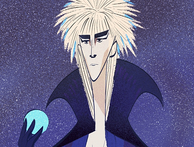 Jareth the Goblin King character art characterdesign davidbowie fanart goblin illustration jim henson procreateapp