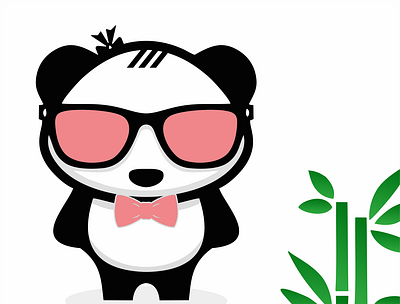 Panda animation branding design icon illustration logo vector