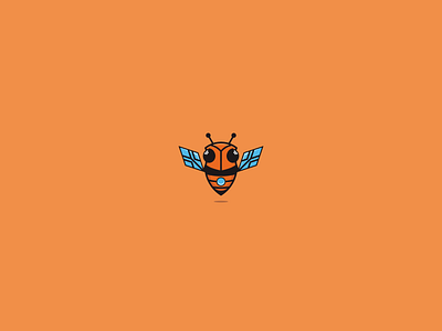 Bee animation design icon illustration logo vector