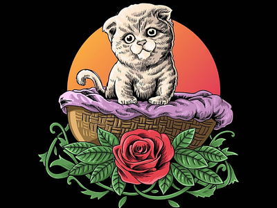 Baby Cat illustration icon