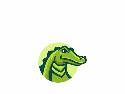 crocodile animation branding icon illustration logo designs vector