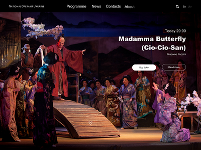 Theatre Website cultural design first screen theatre ui ui design web