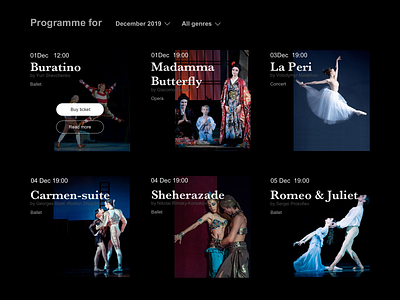 Programme of theatre billboard design design opera poster design programme design theatre ui ui design web