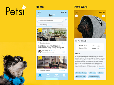 Pet app design app app design booking app booking system branding design mobile app design pet pet care pets profile design ui ui design