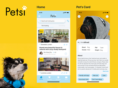 Pet app design