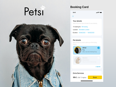 Pet app design