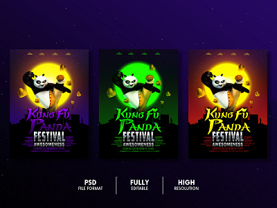 Cartoon Collection flyer kungfu panda poster