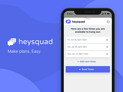 heysquad iMessage app exploration