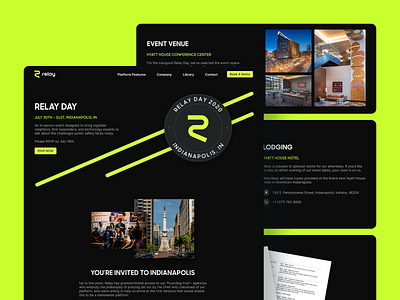 Relay Day website landing page