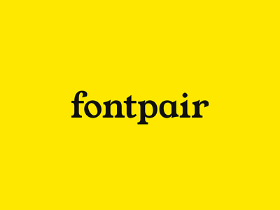updated fontpair logo (2021) brand logo