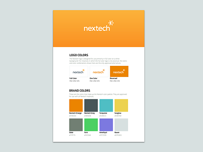 Nextech Brand Guide brand brand guide brand kit framework nextech style style guide style kit