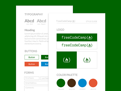Free Code Camp - Style Guide brand free code camp stye guide