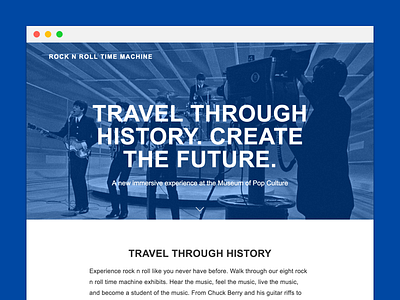 Rock N Roll Time Machine - Website experience design history history of rock n roll museum rock n roll rock n roll museum rock n roll time machine time machine