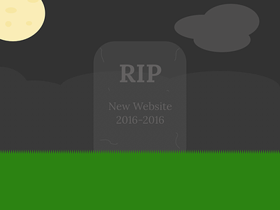 Graveyard Illustration - RIP New Website