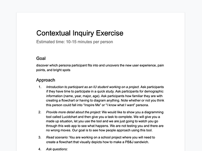 contextual inquiry design design process iu hcid