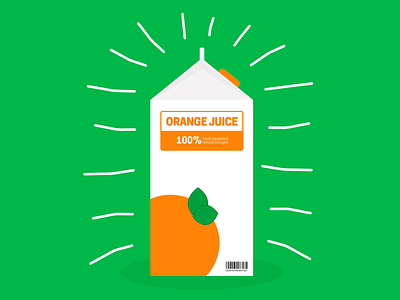 Orange Juice Fun carton drink oj orange juice oranges print design