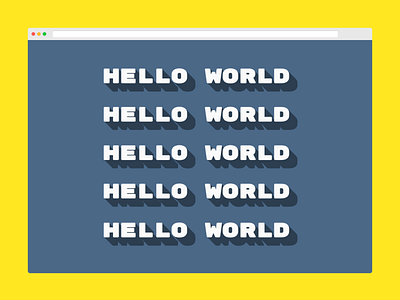 css drop shadow - hello world codepen css hello world