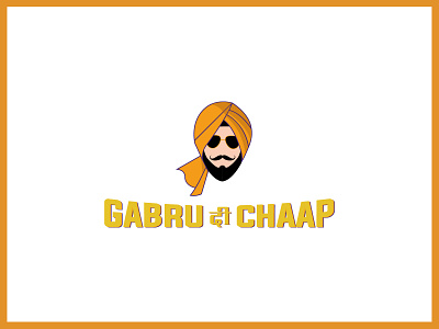 Re-branding (Gabru Di Chaap) branding chaap delhi food brand graphic design hyderabad illustration logo logo design packaging punjabi