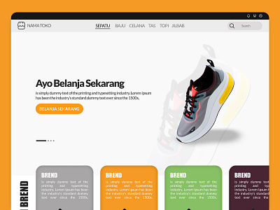 E-Commerce Landing Page Fashion Product