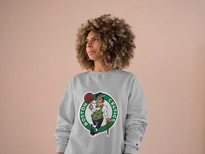 Women's Boston Celtics Champion Sweatshirt apparel design boston boston celtics boston design custom nba clothing logo nba gear nba streetwear nba sweatshirt womens champion womens champion womens clothing