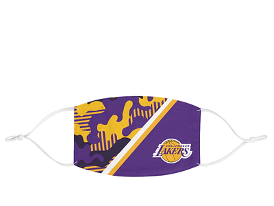 Lakers Camo Face Mask