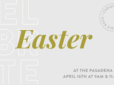 Easter Service Postcard campaign design easter postcard