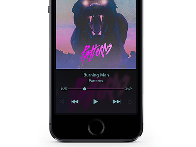 Spotify Music Player Redesign interface ios itunes music player song spotify ui