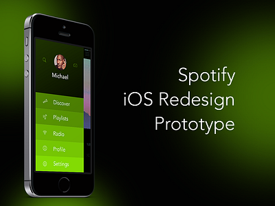 Spotify iOS Prototype using Quartz Composer green interface ios itunes music player quartz composer song spotify ui
