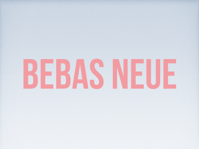 Bebas Neue