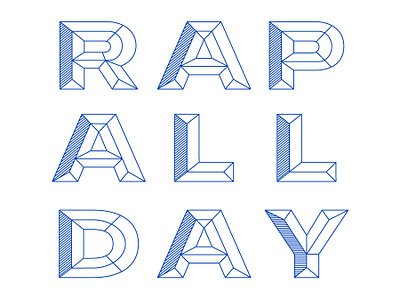 Rap All Day colombia design medellin typography vector