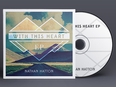 CD Cover - With This Cover album cd cover design hatton heart illustrator mountains music nathan photoshop sleeve