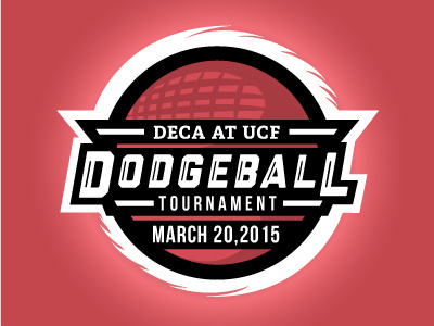 Dodgeball Tournament Logo brand bryan daniel design dodgeball graphic logo red sport sports tournament