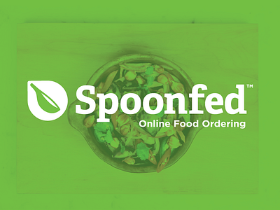 Spoonfed Logo Design brand branding bryan daniel design food graphic green logo ordering spoonfed