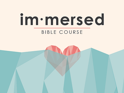 Immersed bible christian church design graduation graphic heart illustration illustrator triangles vector water