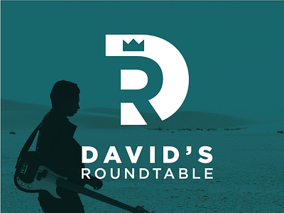 David's Roundtable Brand brand christian crown davids logo music musician roundtable singer white worship worship leader